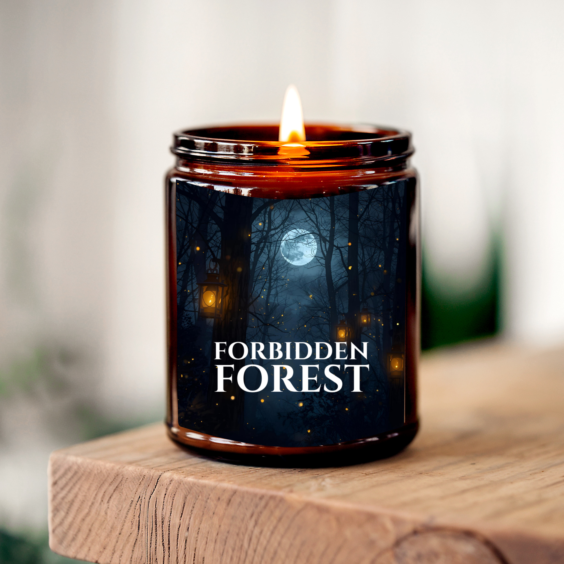 Forbidden Forest | 8 oz Soy Candle | White Birch, Pine &amp; Smoke | Handmade in Greenville, SC