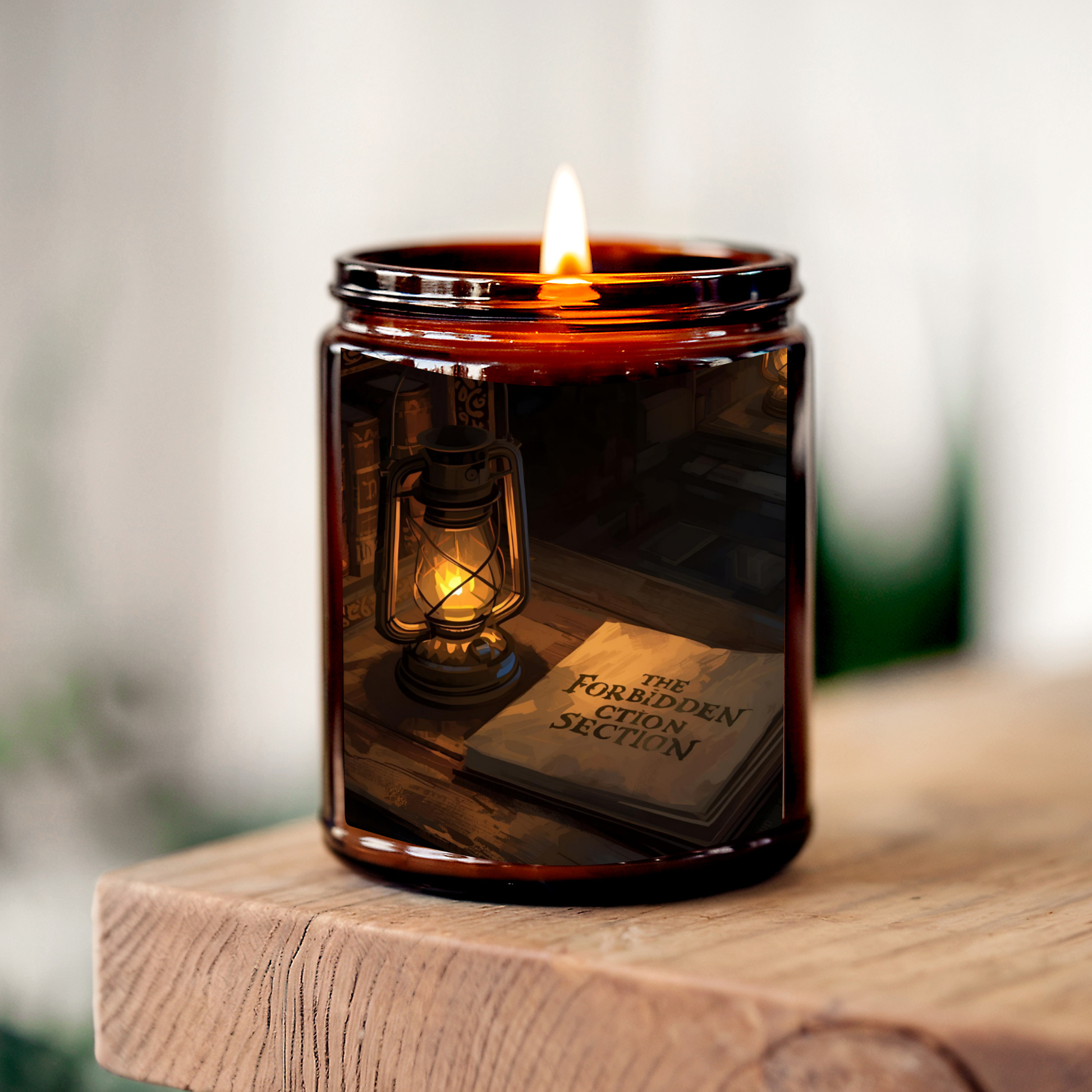 Restricted Section | 8 oz Soy Candle | Teakwood, Leather &amp; Cedar | Handmade in Greenville, SC