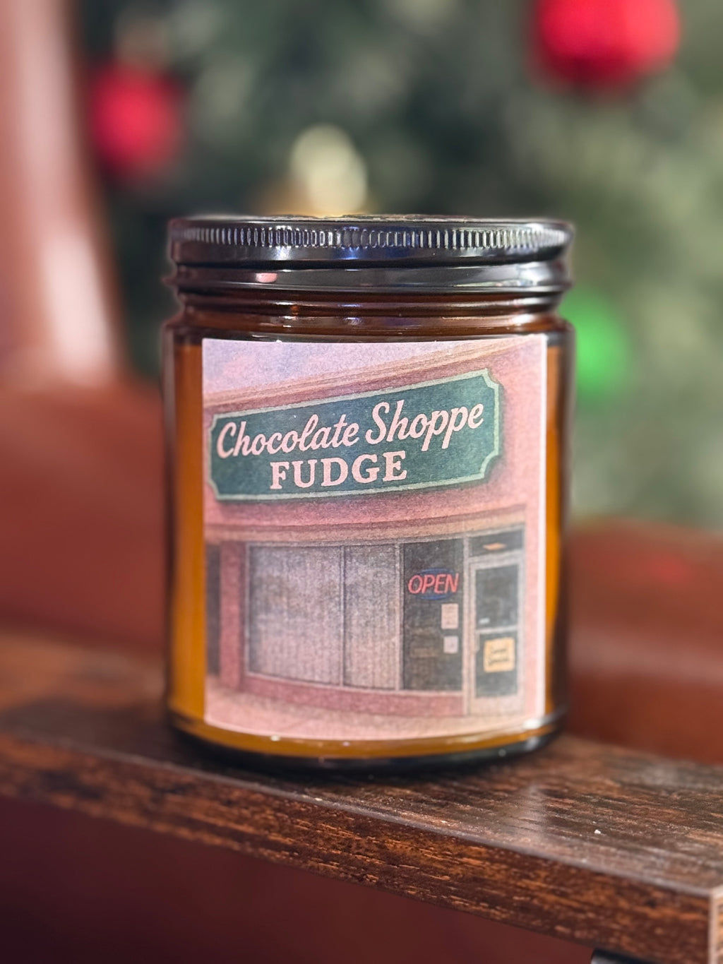 Chocolate Shoppe Fudge – Chocolate Fudge Scented 8 oz Soy Candle – Hand-Poured in Greenville, SC
