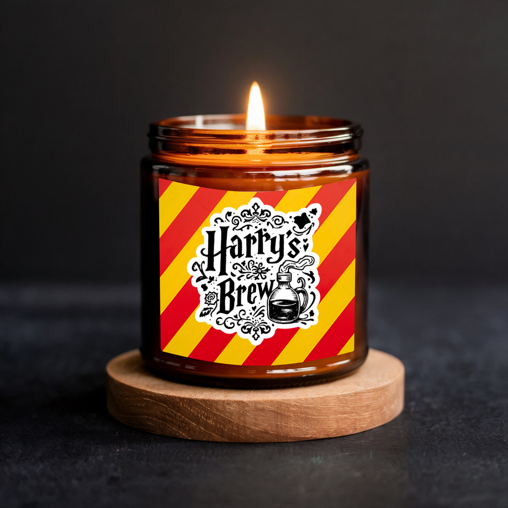 Harry’s Brew | 8 oz Soy Candle | Butterscotch, Brown Sugar & Bourbon | Handmade in Greenville, SC