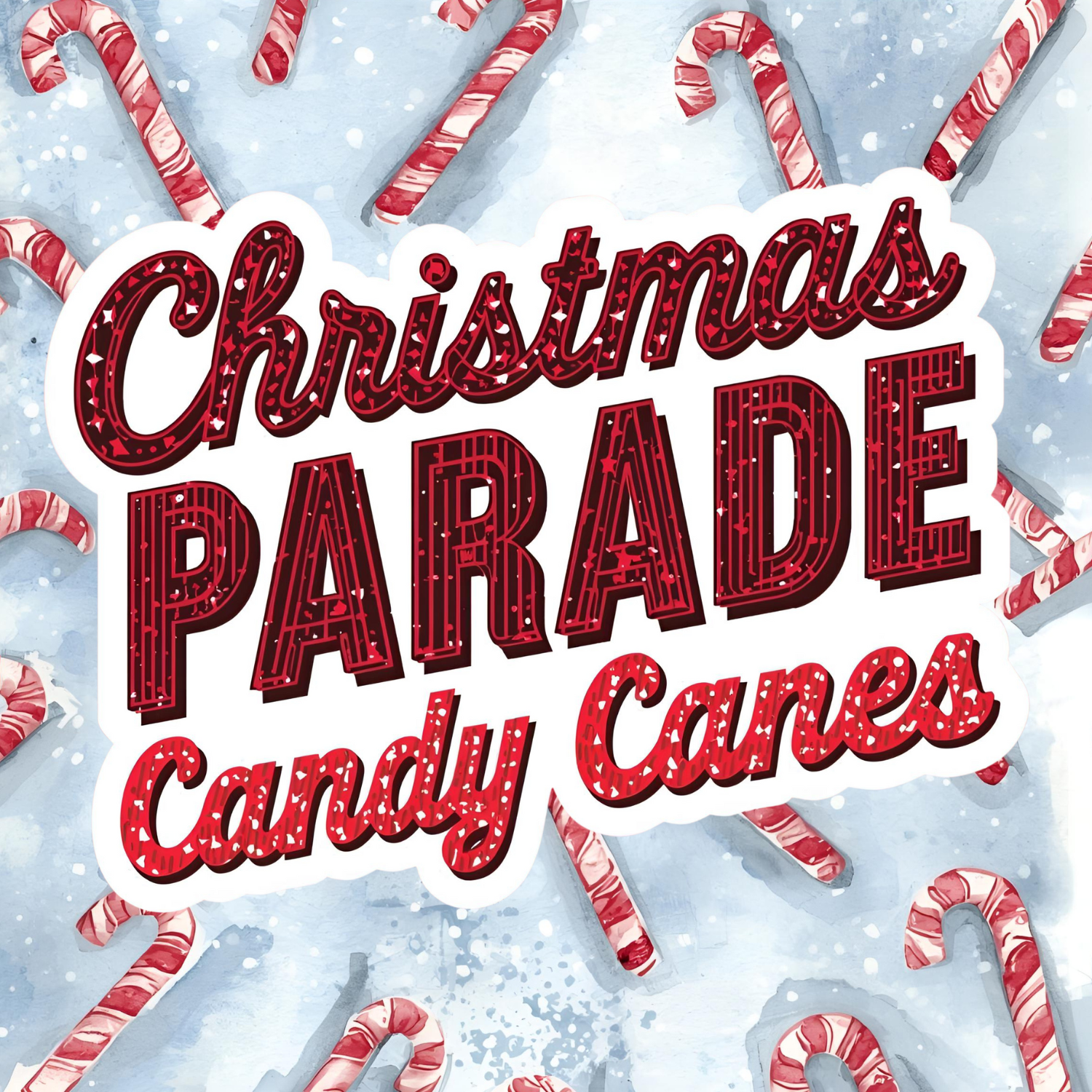 Christmas Parade Candy Canes – Candy Cane Scented 8 oz Soy Candle – Hand-Poured in Greenville, SC