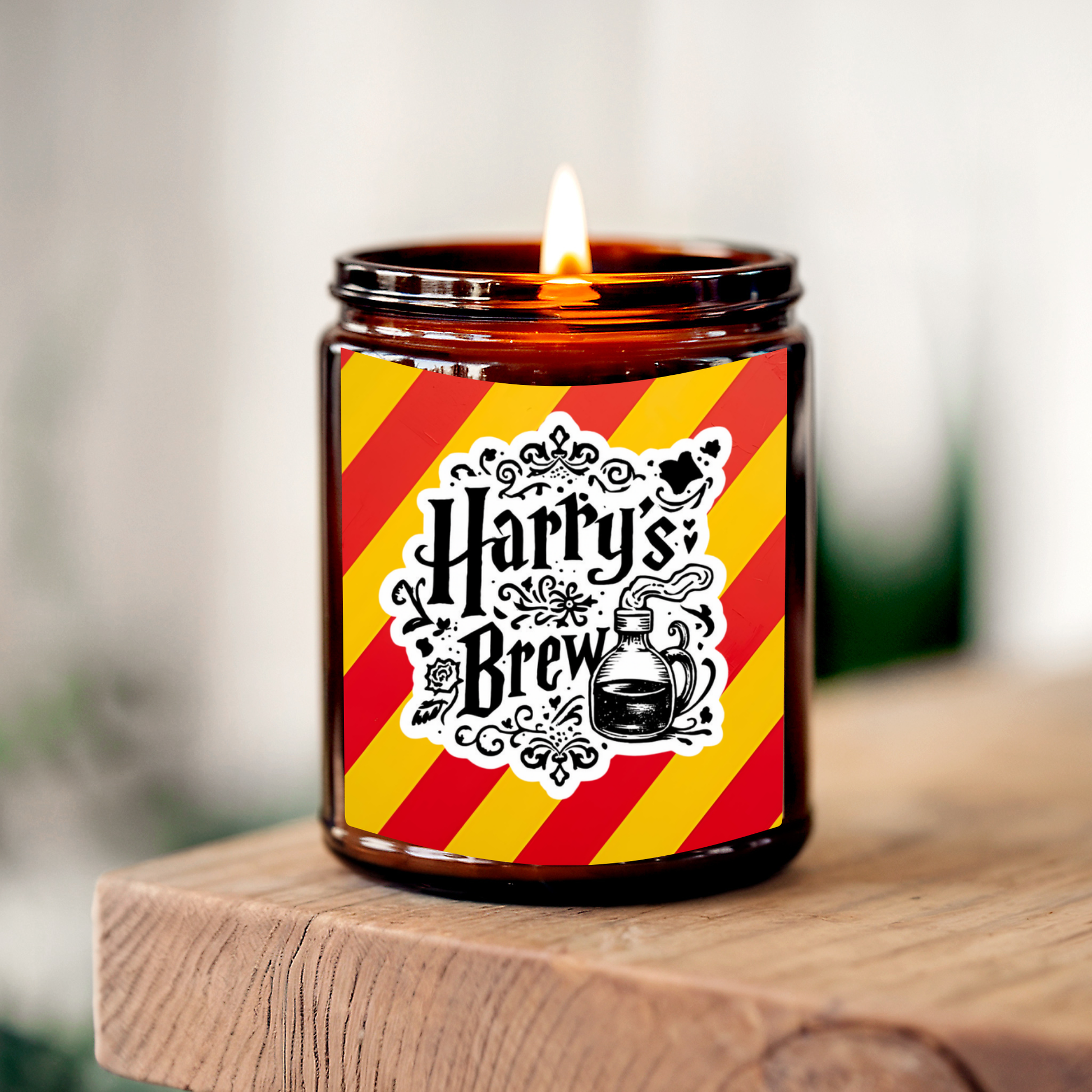 Harry’s Brew | 8 oz Soy Candle | Butterscotch, Brown Sugar & Bourbon | Handmade in Greenville, SC