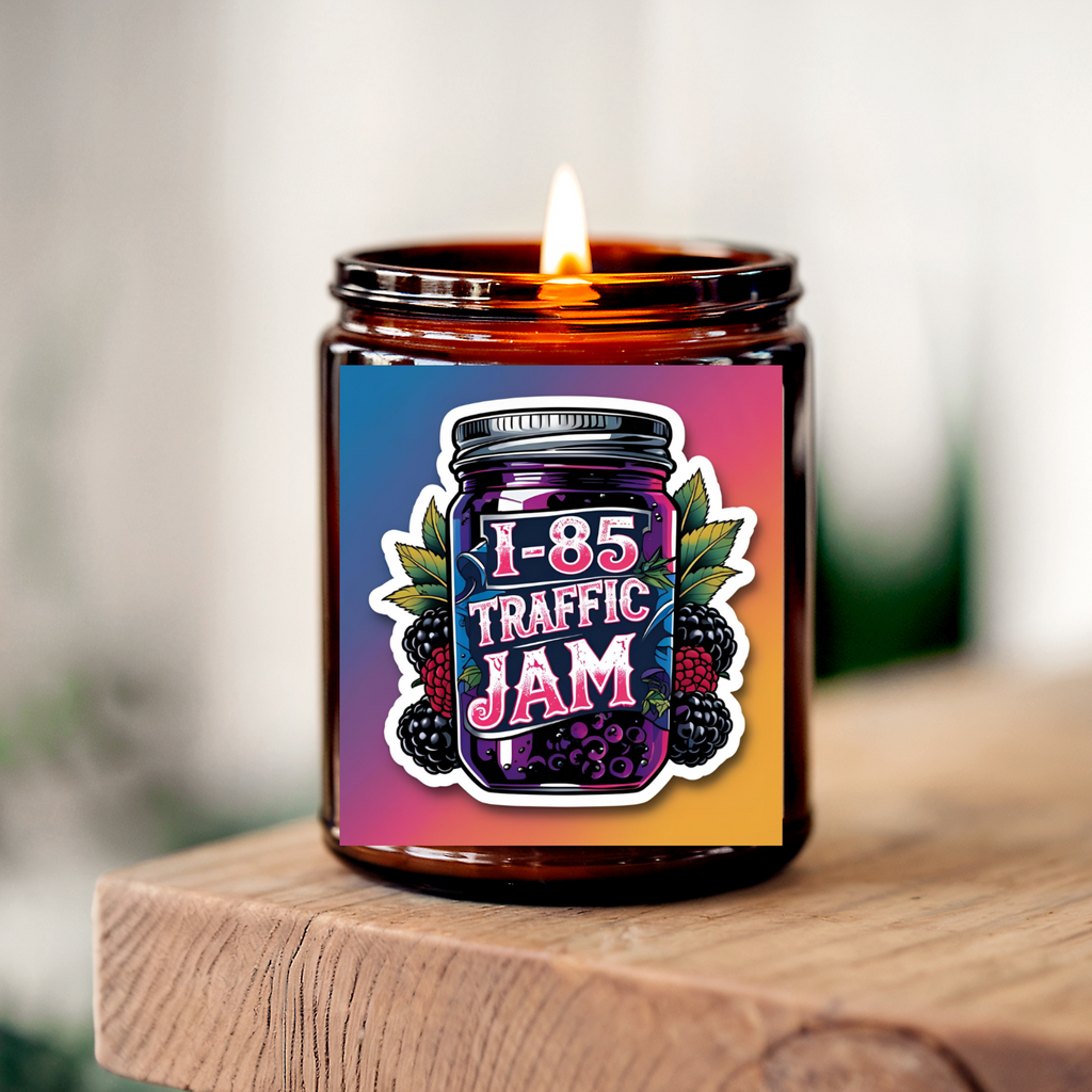 I-85 Traffic Jam Candle – Blackberry Scented 8 oz Soy Candle