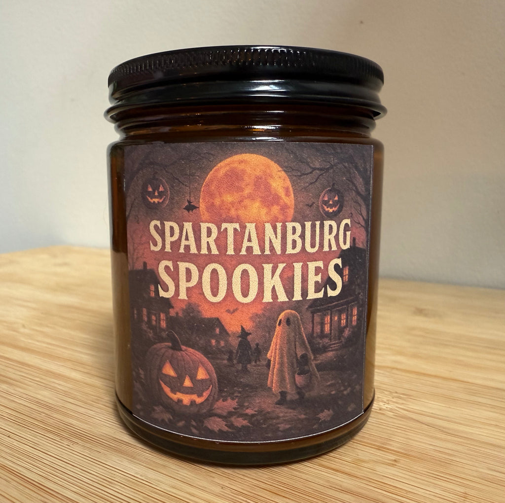 Spartanburg Spookies - Pumpkin Cashmere 8 oz Soy Candle - Hand-Poured in Greenville, SC