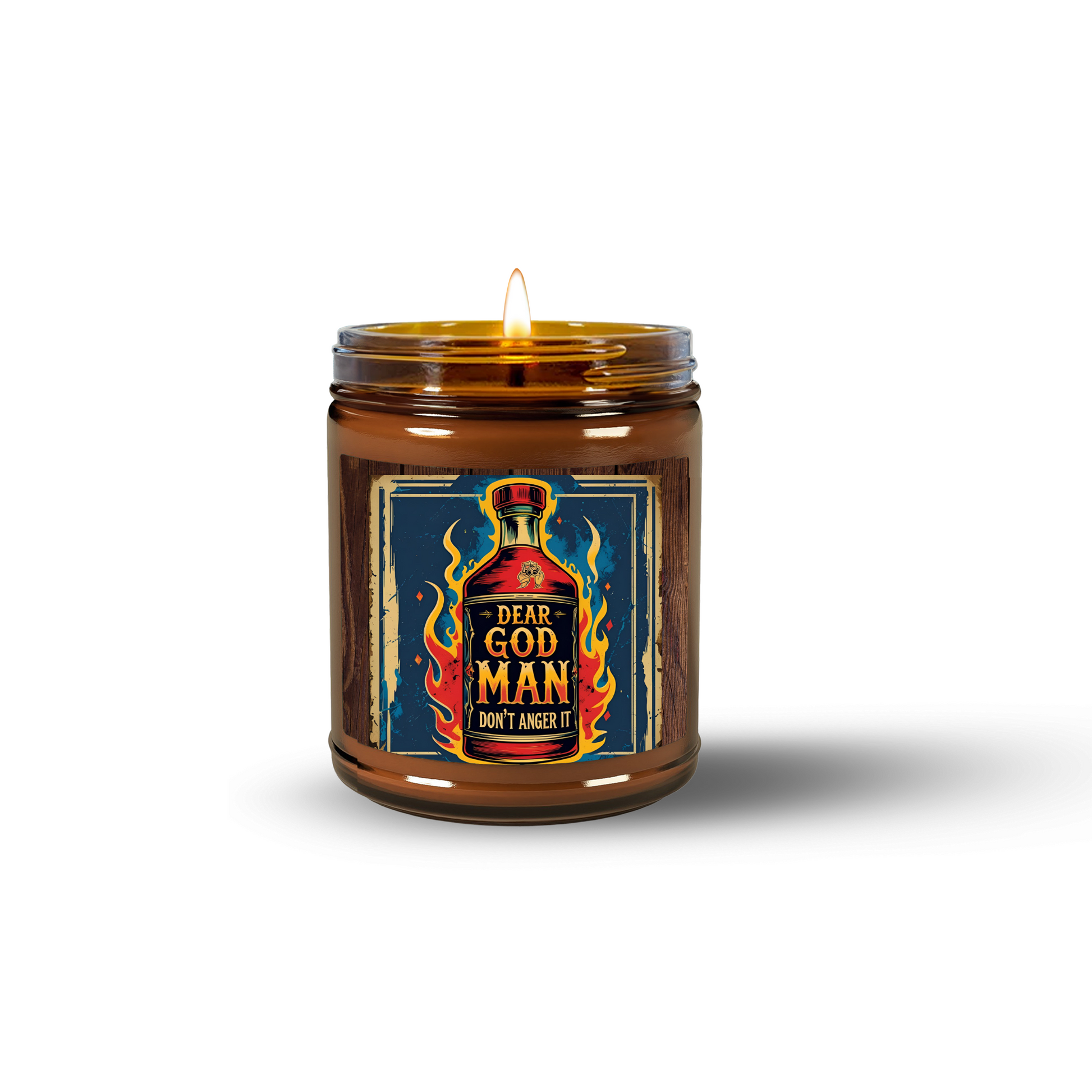 The Mystery Candle - Custom 8 oz Soy Candle with Mystery Label and Surprise Scent - Join the Panda Candle Cult