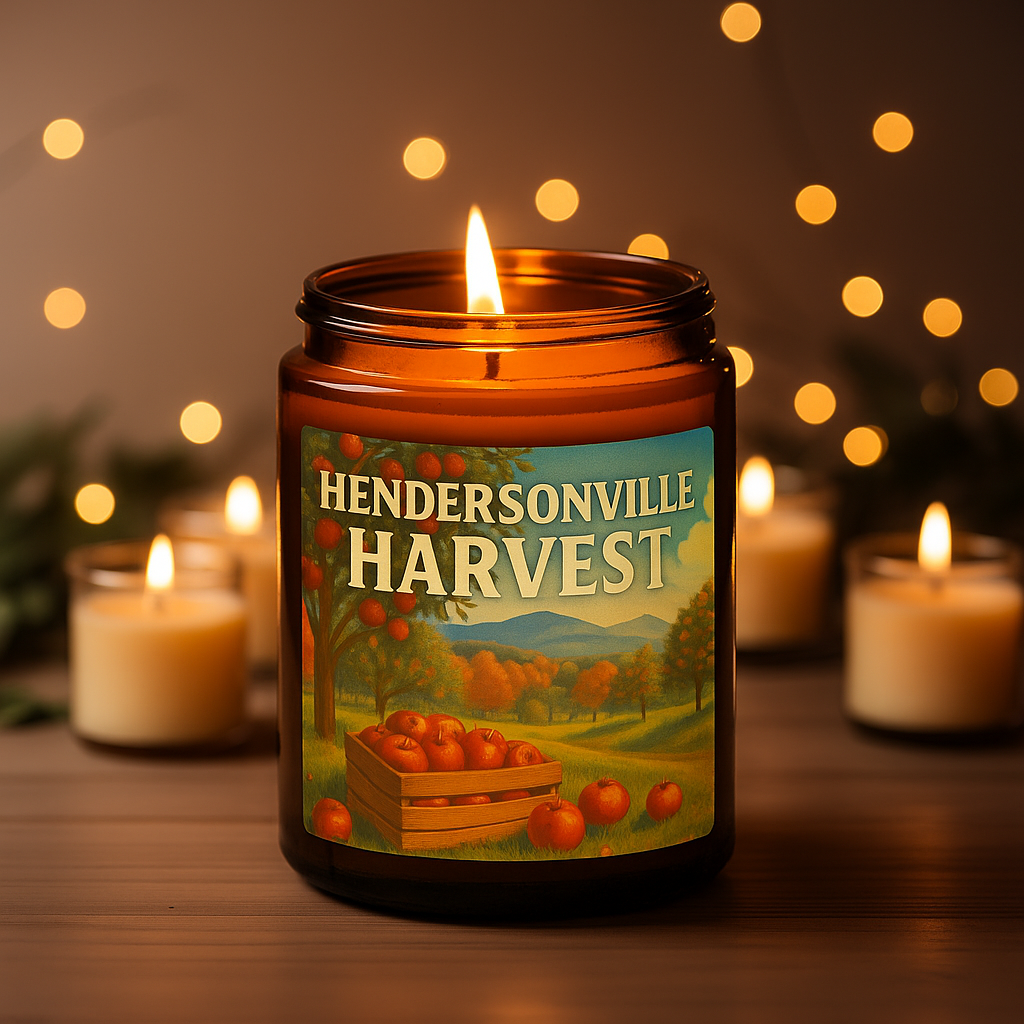 Hendersonville Harvest - Apple Slushie Scented 8 oz Soy Candle - Hand-Poured in Greenville, SC