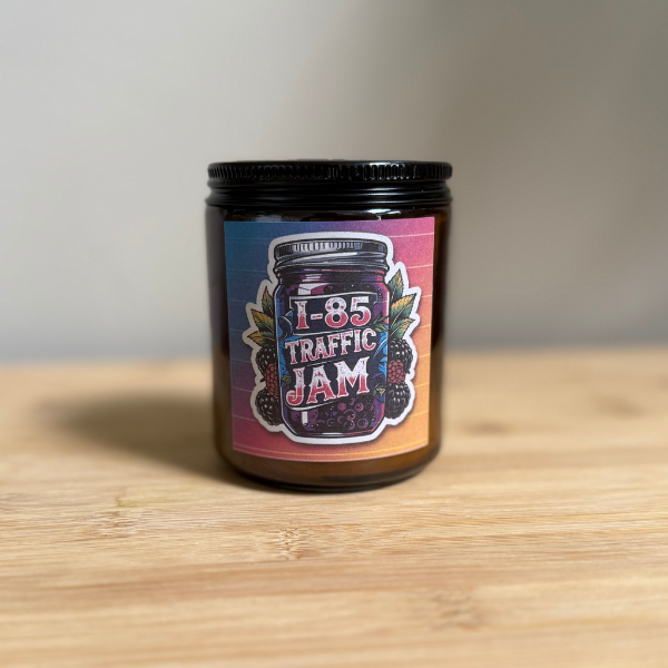 I-85 Traffic Jam Candle – Blackberry Scented 8 oz Soy Candle