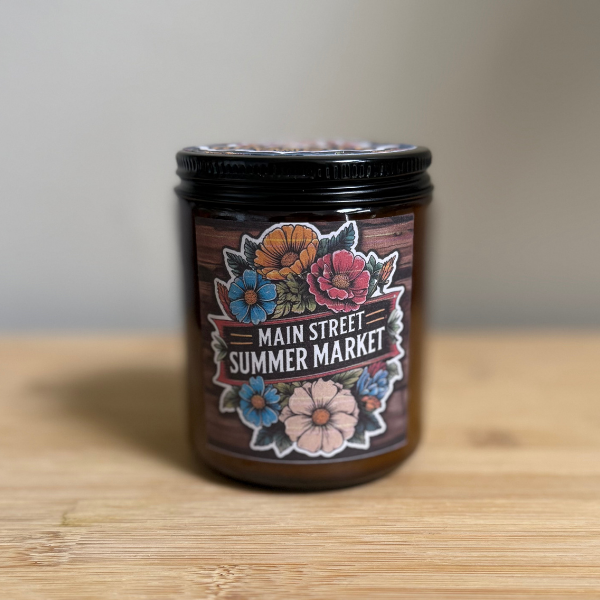 Main Street Summer Market Candle – Lavender Scented 8 oz Soy Candle